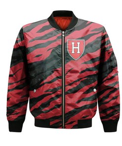 Harvard Crimson Bomber Jacket Sport Style Keep Go On - NCAA