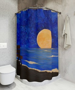 Harvest Moon Shower Curtain - Bring the Beauty of Nature to Your Bathroom Decor