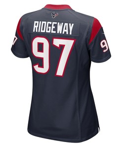 Hassan Ridgeway 97 Houston Texans Women's Game Player Jersey - Navy