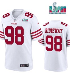 Hassan Ridgeway 98 San Francisco 49Ers Super Bowl LVII White Men Game Jersey