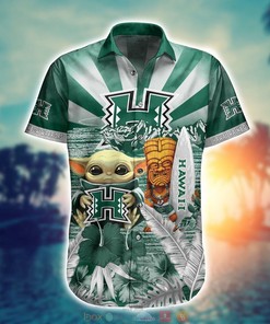 Hawaii Rainbow Warriors Baby Yoda NCAA Hawaiian Shirt
