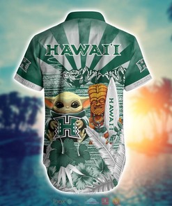 Hawaii Rainbow Warriors Baby Yoda NCAA Hawaiian Shirt