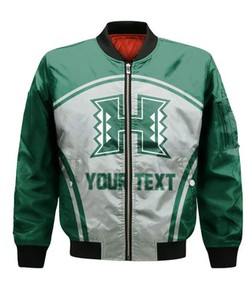 Hawaii Rainbow Warriors Bomber Curve Style Sport- NCAA