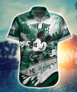 Hawaii Rainbow Warriors Mickey NCAA Hawaiian Shirt for Men And Women