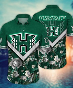 Hawaii Rainbow Warriors NCAA Flower Hawaii Shirt For Fans Ver 17