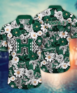 Hawaii Rainbow Warriors NCAA Flower Hawaii Shirt For Fans Ver 21