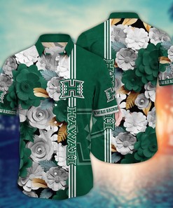 Hawaii Rainbow Warriors NCAA Flower Hawaii Shirt For Fans Ver 24
