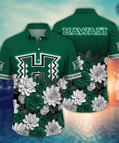 Hawaii Rainbow Warriors NCAA Flower Hawaii Shirt For Fans Ver 26