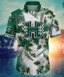 Hawaii Rainbow Warriors NCAA Flower Hawaii Shirt For Fans Ver 27