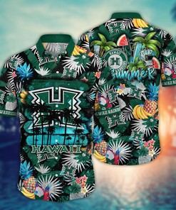 Hawaii Rainbow Warriors NCAA Flower Hawaii Shirt For Fans Ver 34