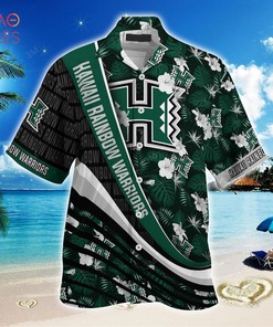 Hawaii Rainbow Warriors Summer Hawaiian Shirt, With Tropical Flower Pattern for Fans