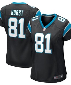 Hayden Hurst 81 Carolina Panthers Women's Game Player Jersey - Black