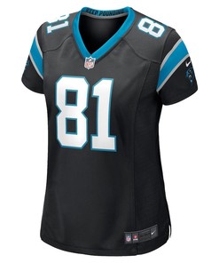Hayden Hurst 81 Carolina Panthers Women's Game Player Jersey - Black
