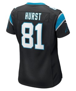 Hayden Hurst 81 Carolina Panthers Women's Game Player Jersey - Black