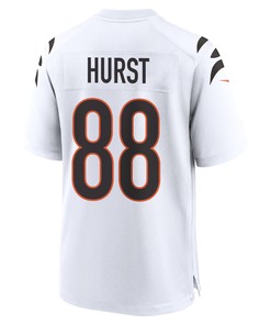 Hayden Hurst 88 Cincinnati Bengals Super Bowl LVII Champions Men Game Jersey - White