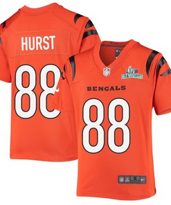 Hayden Hurst 88 Cincinnati Bengals Super Bowl LVII Champions Youth Alternate Game Jersey - Black