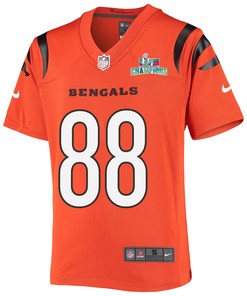 Hayden Hurst 88 Cincinnati Bengals Super Bowl LVII Champions Youth Alternate Game Jersey - Black