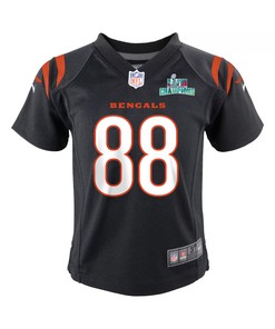 Hayden Hurst 88 Cincinnati Bengals Super Bowl LVII Champions Youth Game Jersey - Black