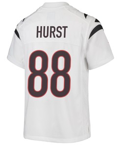Hayden Hurst 88 Cincinnati Bengals Super Bowl LVII Champions Youth Game Jersey - White