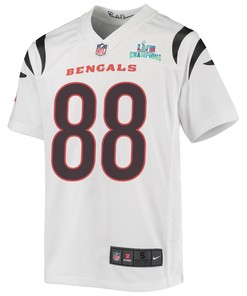 Hayden Hurst 88 Cincinnati Bengals Super Bowl LVII Champions Youth Game Jersey - White