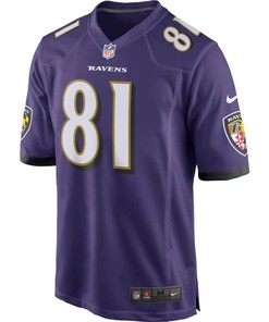 Hayden Hurst Baltimore Ravens 2018 Nfl Draft First Round Pick Game Jersey - Purple