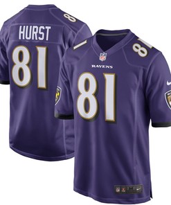 Hayden Hurst Baltimore Ravens Nike Game Jersey - Purple