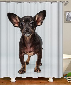 Heartwarming Hounds - 3D Pet Puppy Dog Animals Bathroom shower curtain - Waterproof for Bathroom Decor
