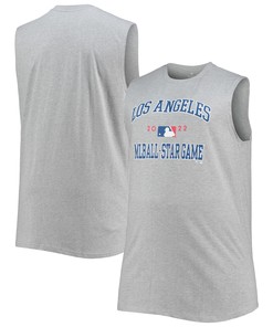 Heathered Gray 2022 Mlb All-star Game Big & Tall Sleepwear Muscle Tank Top
