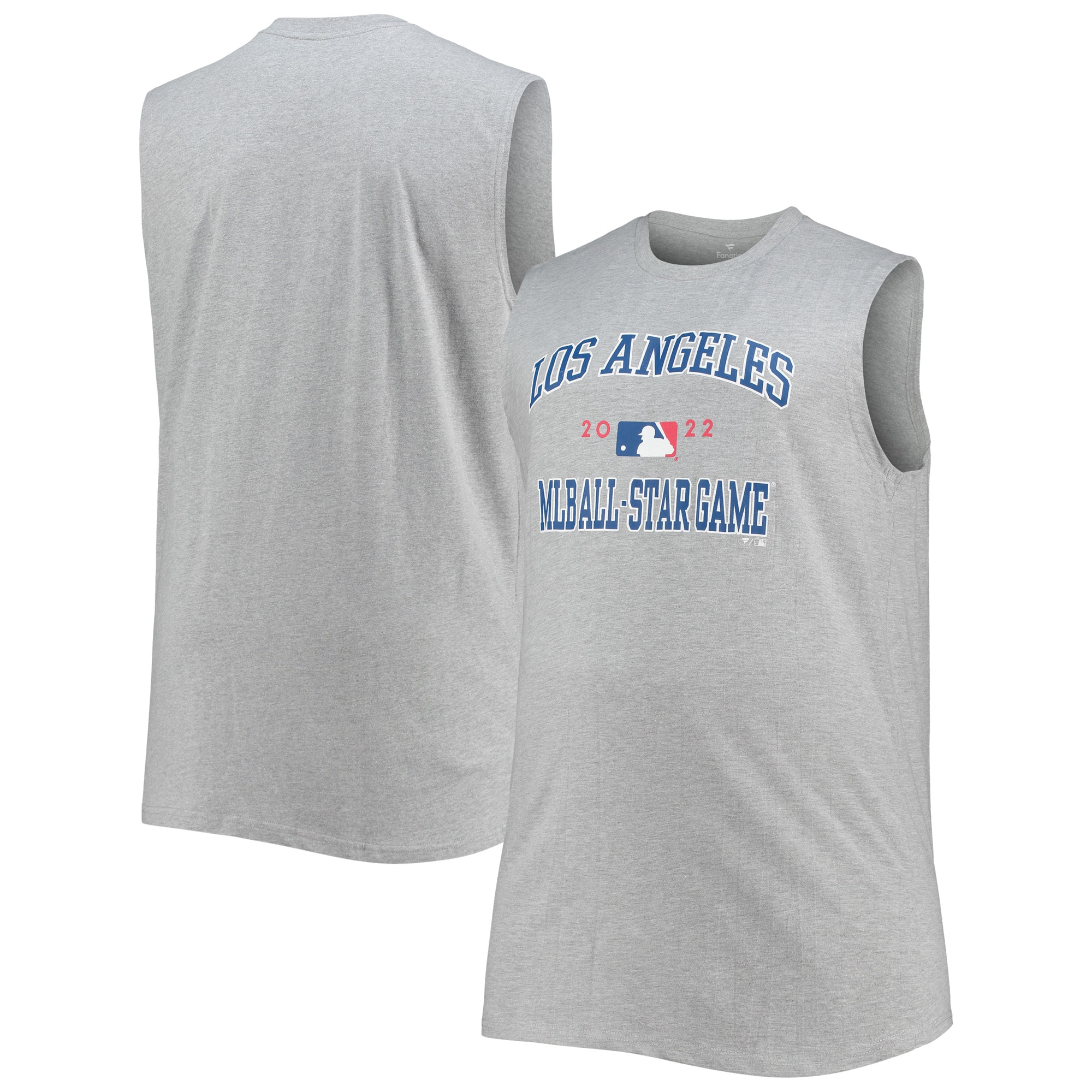 Heathered Gray 2022 Mlb All-star Game Big & Tall Sleepwear Muscle Tank Top