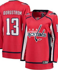 Henrik Borgstrom Washington Capitals Fanatics Branded Womens Home Breakaway Player Jersey - Red Nhl