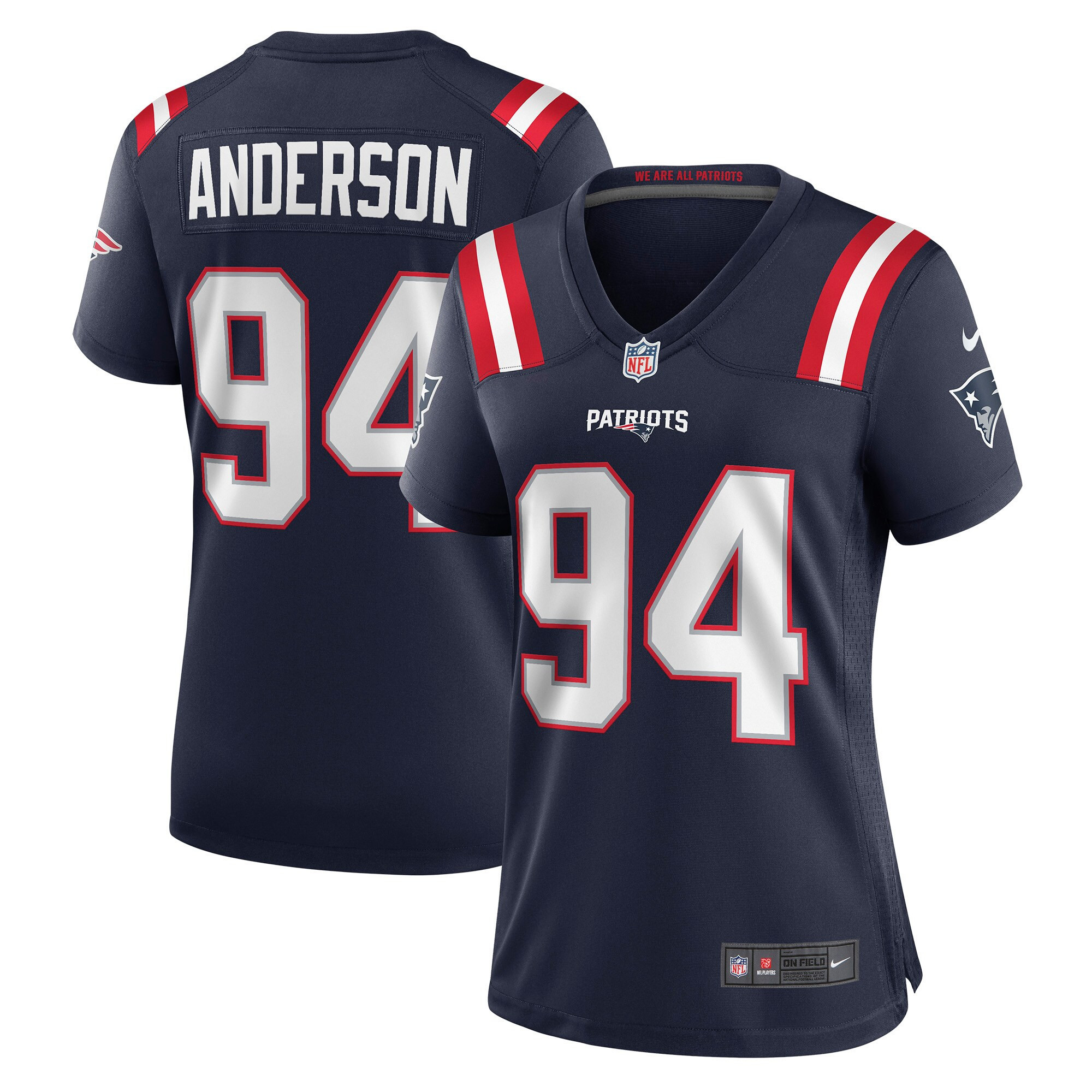 Henry Anderson New England Patriots Womens Game Jersey - Navy Nfl