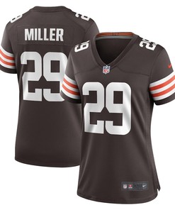 Herb Miller Cleveland Browns Women's Game Player Jersey - Brown