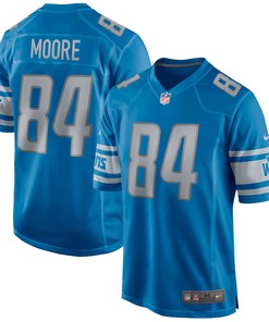 Herman Moore Detroit Lions Game Retired Player Jersey - Blue Nfl