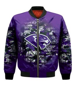 High Point Panthers Bomber Jacket Camouflage Vintage  - NCAA