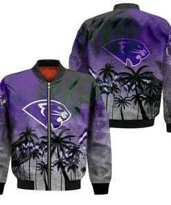 High Point Panthers Bomber Jacket Coconut Tree Tropical Grunge - NCAA