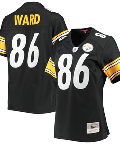 Hines Ward Pittsburgh Steelers Mitchell & Ness Womens Legacy Replica Player Jersey - Black Nfl