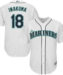Hisashi Iwakuma Seattle Mariners Cool Base Player Jersey - White