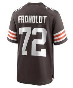Hjalte Froholdt Cleveland Browns Game Player Jersey - Brown
