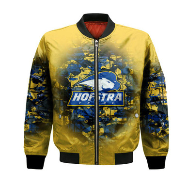 Hofstra Pride Bomber Jacket Camouflage Vintage - NCAA