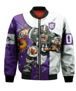 Holy Cross Crusaders Bomber Jacket Football Go On - NCAA