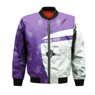 Holy Cross Crusaders Bomber Jacket Special Style - NCAA