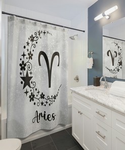 Horoscope Star Sign Gifts for Aries Birthday Zodiac lovers in this Astrology Lover Shower Curtain