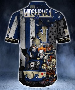 Horror Movies Navy Midshipmen Hawaiian Shirt