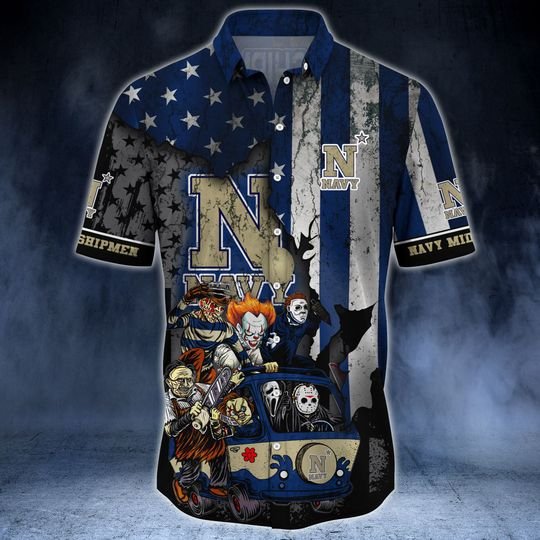 Horror Movies Navy Midshipmen Hawaiian Shirt