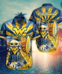 Hot NCAA Baby Yoda West Virginia Mountaineers Hawaiian Shirt