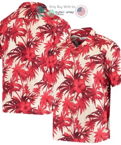 Hot Washington State Cougars Tommy Bahama Harbor Island Hibiscus Crimson Hawaii Shirt