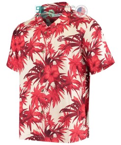 Hot Washington State Cougars Tommy Bahama Harbor Island Hibiscus Crimson Hawaii Shirt