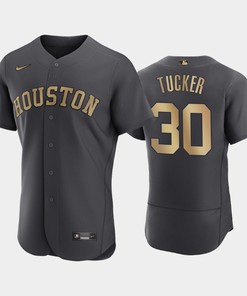 Houston Astros 30 Kyle Tucker 2022-23 All-Star Game Charcoal Jersey