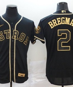 Houston Astros Alex Bregman #2 2020 Mlb Black Jersey