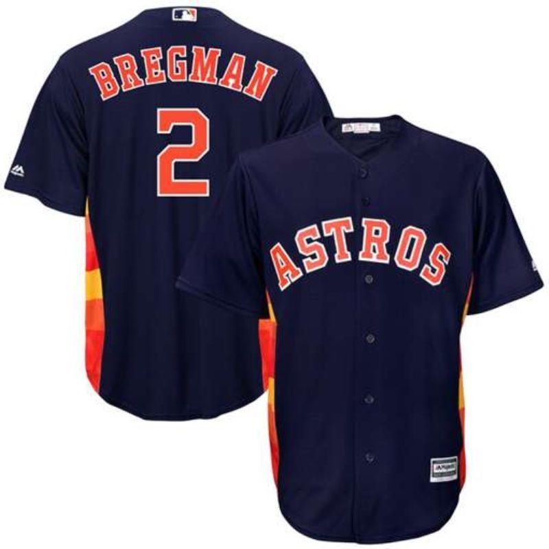 Houston Astros Alex Bregman #2 2020 Mlb Dark Blue Jersey